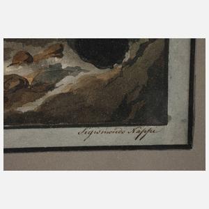 Sigismondo Nappi, Aias erklimmt einen Felsen