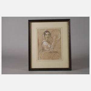 August Riedel, Neapolitanerin mit Tamburin