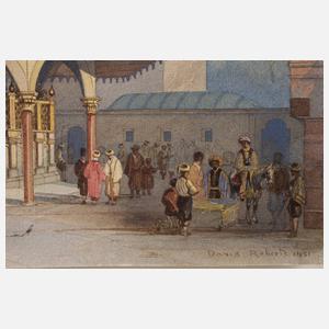David Roberts attr., Schadirwan vor Hagia Sophia