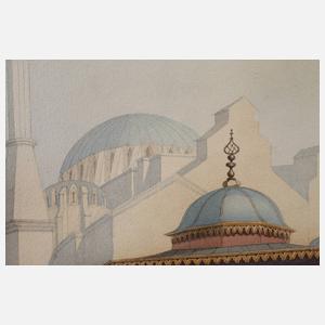David Roberts attr., Schadirwan vor Hagia Sophia
