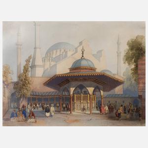 David Roberts attr., Schadirwan vor Hagia Sophia