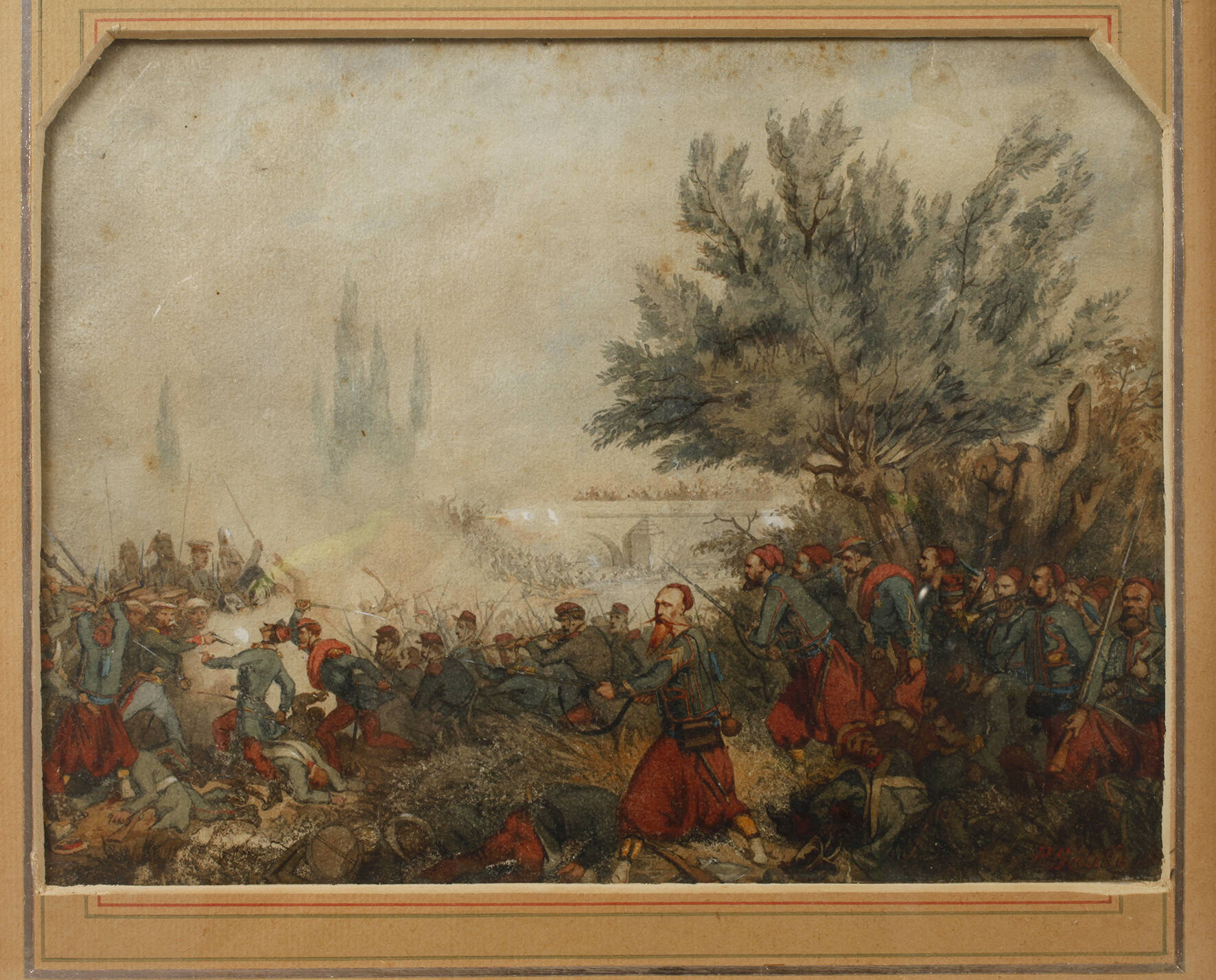 Paul Sédille, Schlachtenszene