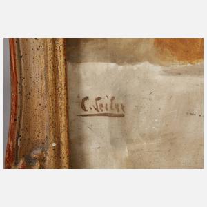 Prof. Carl Seiler, Beim Handschuh anziehen