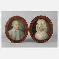 Paar klassizistische Portraits111