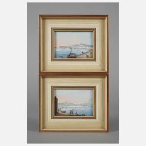 Paar Ansichten von Neapel