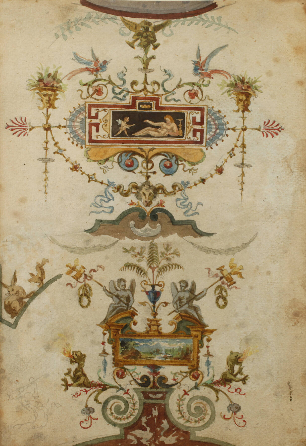 Klassizistischer Deckenentwurf