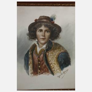 Cazzaitis, Paar Portraits