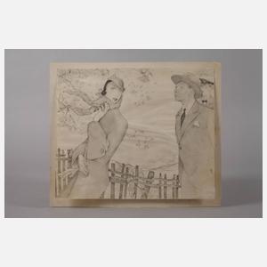 Felice Desclabissac, Beim Spaziergang