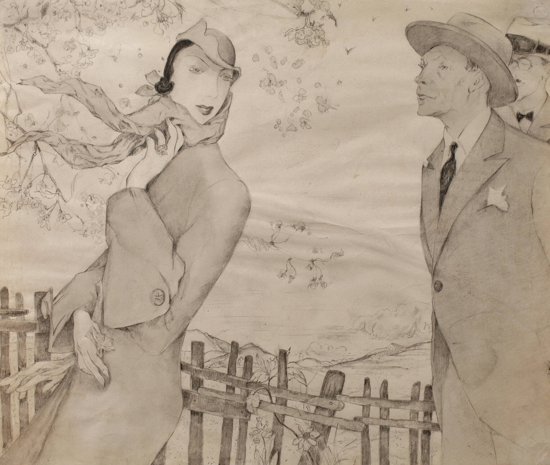 Felice Desclabissac, Beim Spaziergang