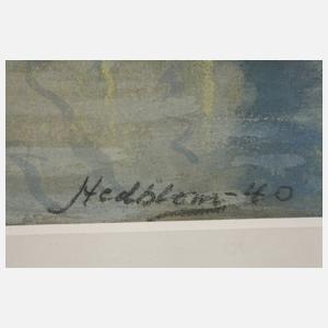 Frans Hedblom, Abends am Fluss