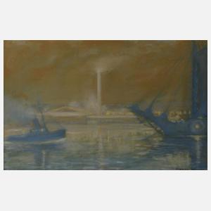 Frans Hedblom, Abends am Fluss