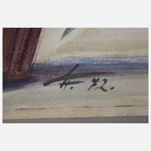 Friedrich Hellmich, Stillleben mit Amaryllis