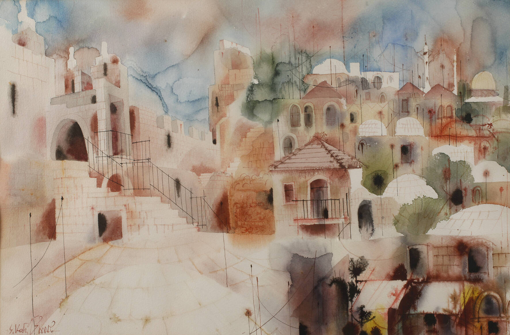 Shmuel Katz, Orientalische Stadtansicht