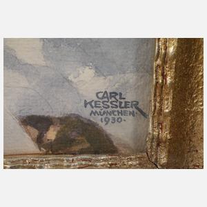 Carl Kessler, Winter in den Alpen