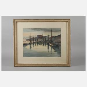 Hermann Lotze, "Stralsund/Alter Fischerhafen"