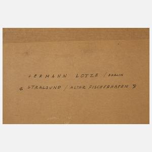 Hermann Lotze, "Stralsund/Alter Fischerhafen"