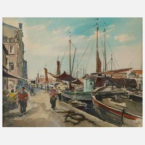 Hermann Lotze, Fischerhafen in Chioggia