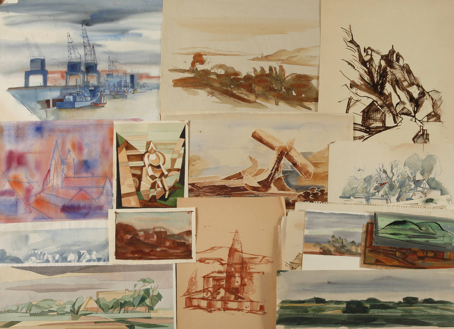 Joachim Lutz, Sammlung Aquarelle