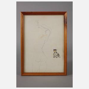 Carl Marx, Akt mit Katze