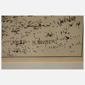 Hermann Neuber, Zwei Tuschezeichnungen