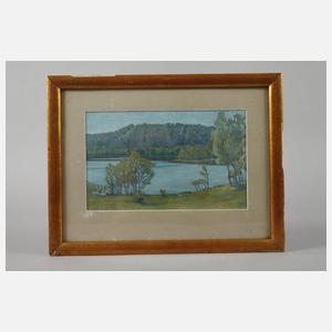 Moritz Pretzsch, "Seeufer"