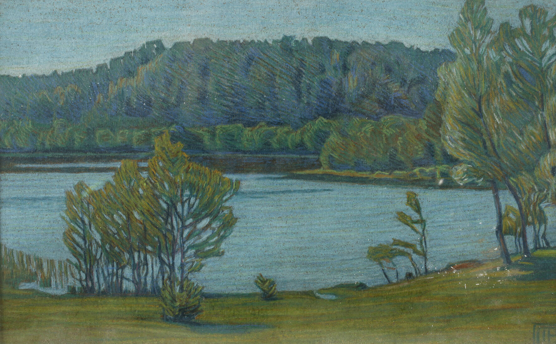 Moritz Pretzsch, "Seeufer"