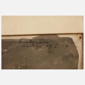 Paul Rescher, Soldaten am Lagerfeuer