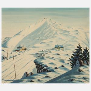 W. Richter, Schneekoppe im Winter
