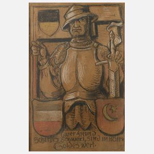 Heinrich Schiestl, Ritterbildnis