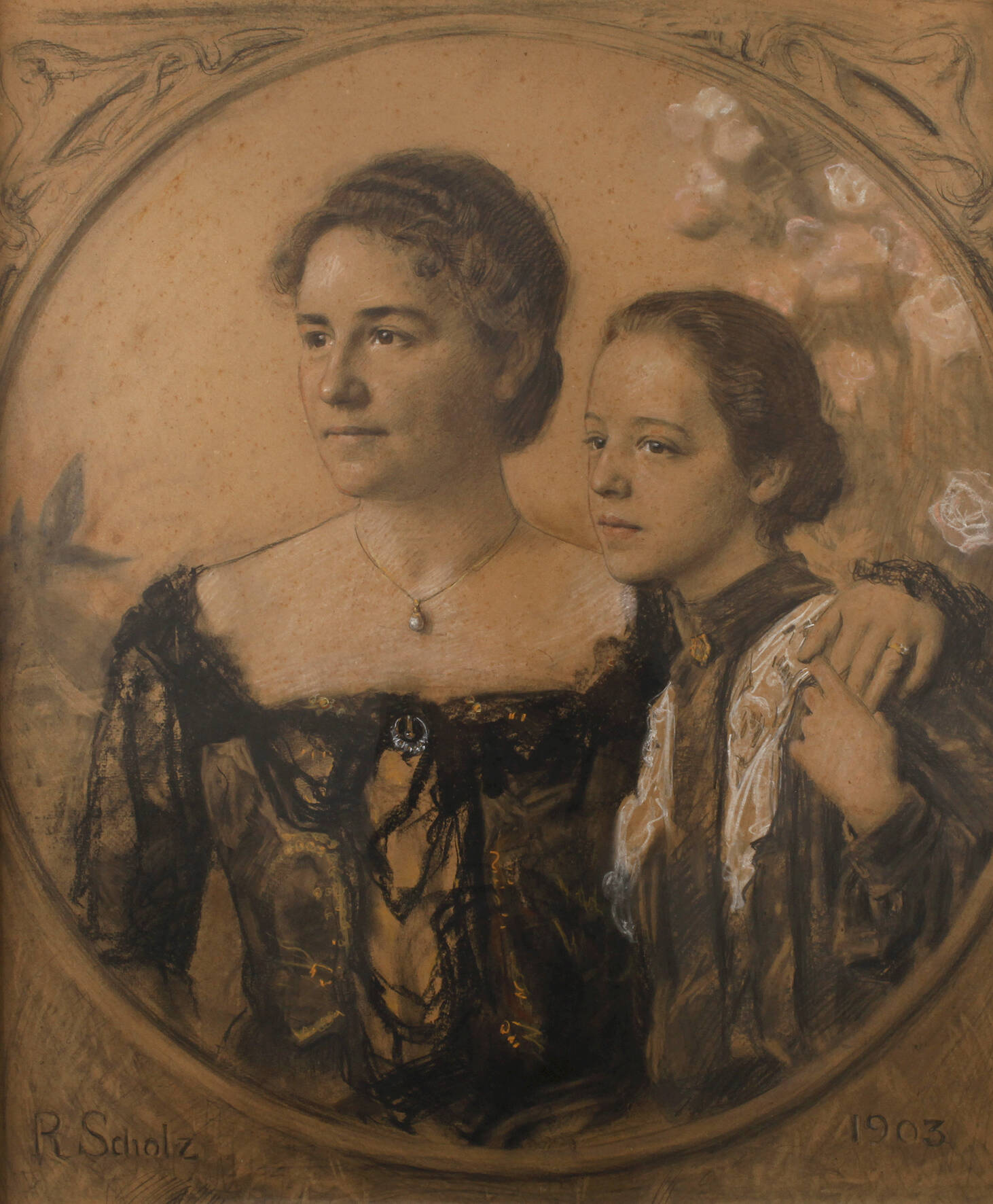 R. Scholz, Doppelportrait