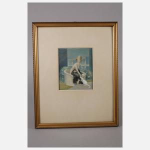 Harry Schultz, Nackte Frau mit Hündchen