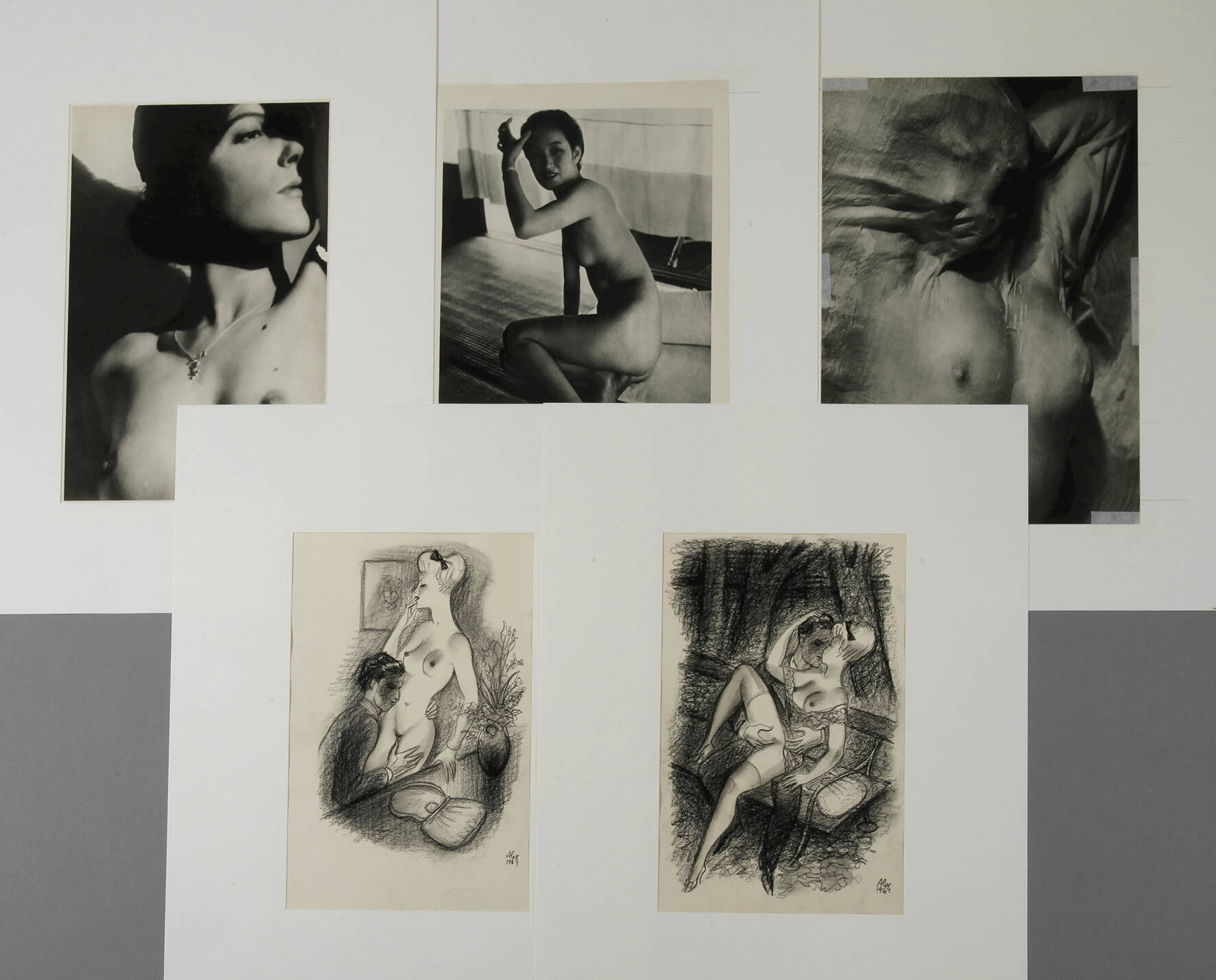 Alexander Székely, Paar erotische Zeichnungen