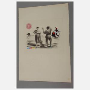 Emmett Williams, Collage und Druckgraphik