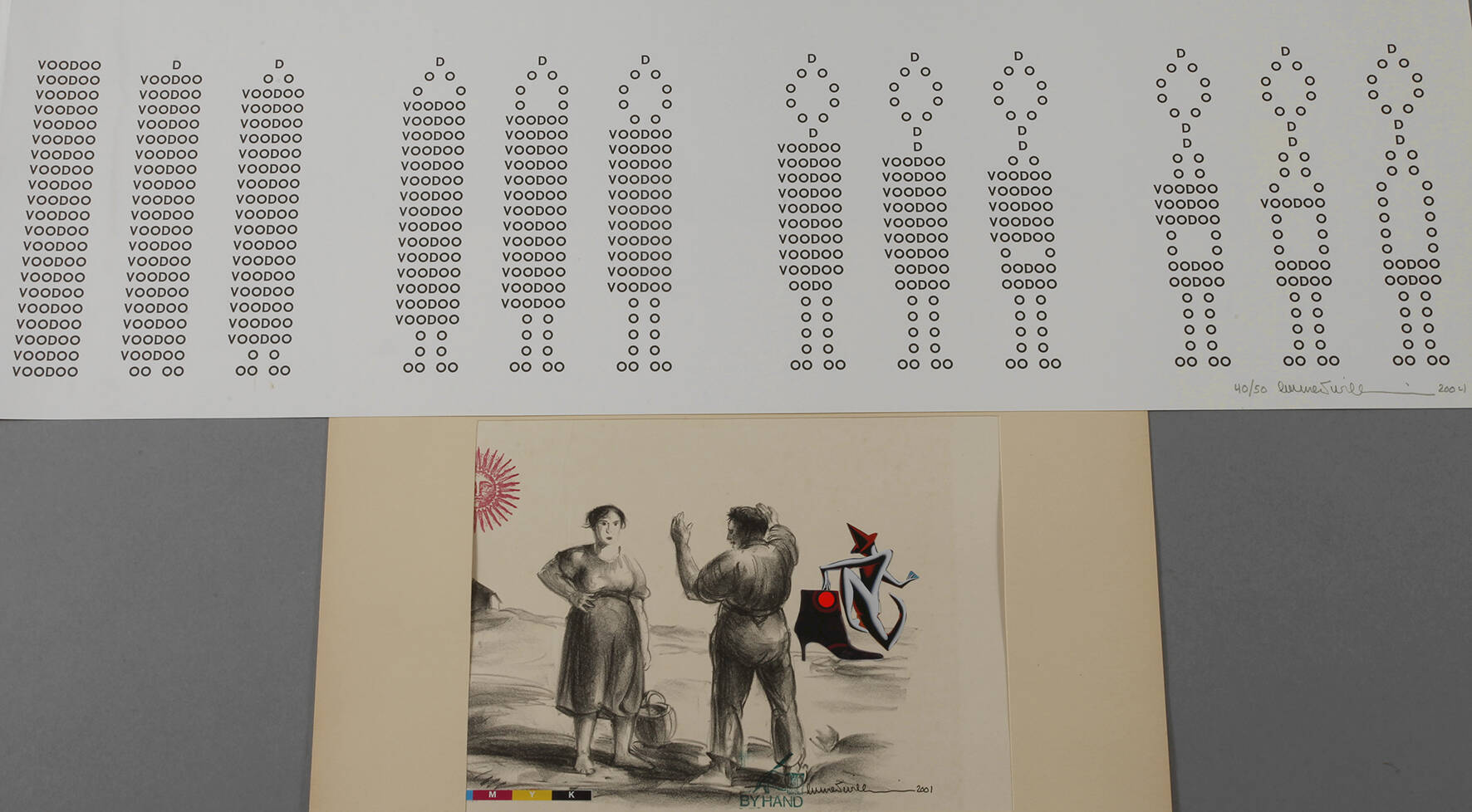 Emmett Williams, Collage und Druckgraphik