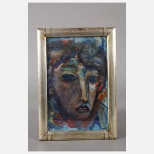 Expressiver Frauenkopf