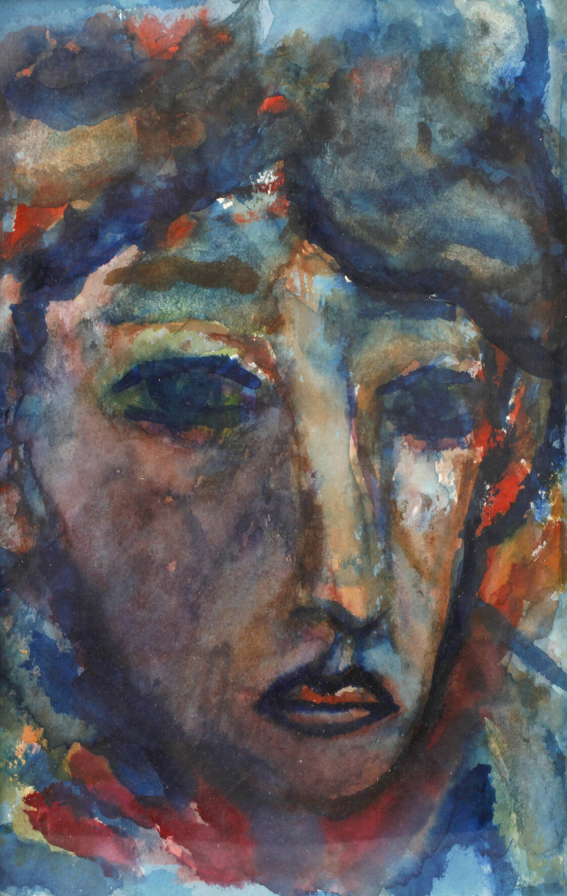 Expressiver Frauenkopf