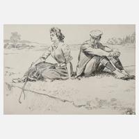 Pause beim Golfspiel111