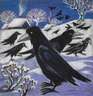 Raben im Winter