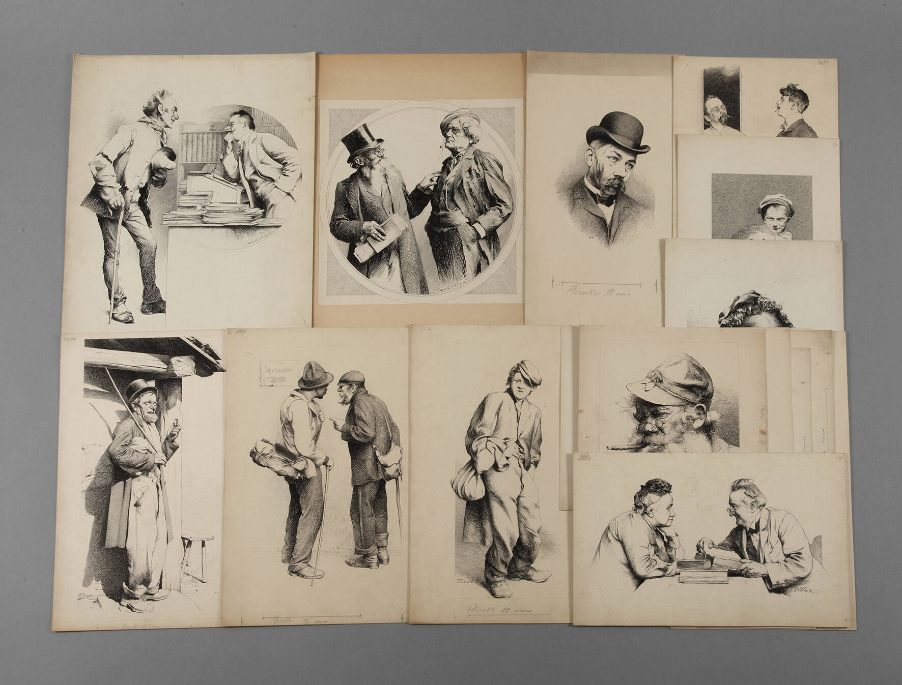 August Futterer, Sammlung Illustrationszeichnungen