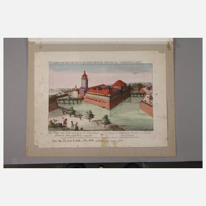 Daniel Adam Hauer, Die Pleißenburg in Leipzig