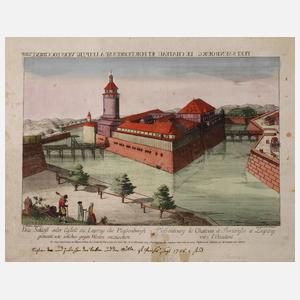 Daniel Adam Hauer, Die Pleißenburg in Leipzig