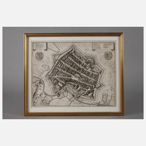 Matthäus Merian d. Ä., Leipzig aus der Vogelschau