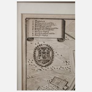 Matthäus Merian d. Ä., Leipzig aus der Vogelschau