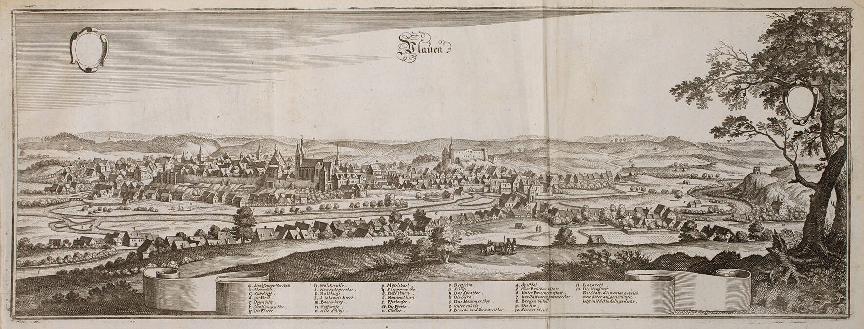 Matthäus Merian der Ältere, Ansicht von Plauen