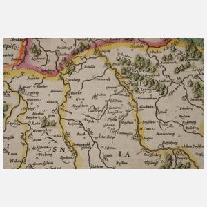 Prof. Gerhard Mercator, Kupferstichkarte Sachsen