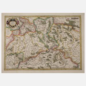 Prof. Gerhard Mercator, Kupferstichkarte Sachsen