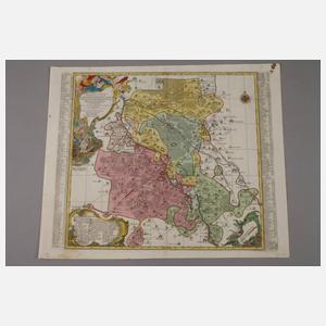 Matthäus Seutter, Kupferstichkarte Teilsachsen