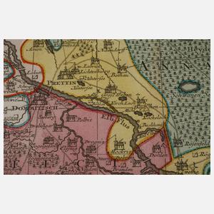 Matthäus Seutter, Kupferstichkarte Teilsachsen