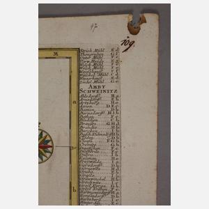 Matthäus Seutter, Kupferstichkarte Teilsachsen