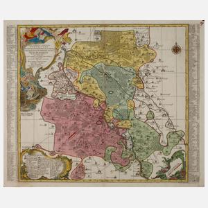 Matthäus Seutter, Kupferstichkarte Teilsachsen